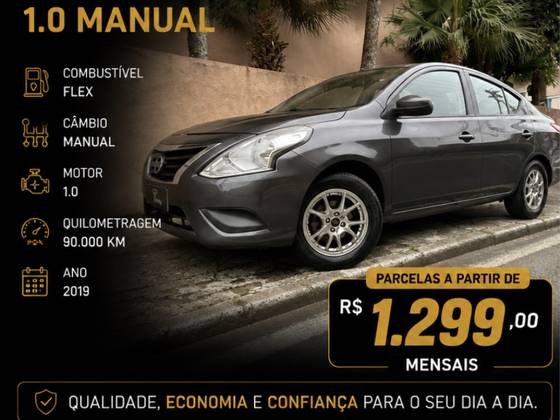 NISSAN VERSA 1.0 12V FLEX 4P MANUAL NISSAN VERSA 1.0 12V FLEX 4P MANUAL